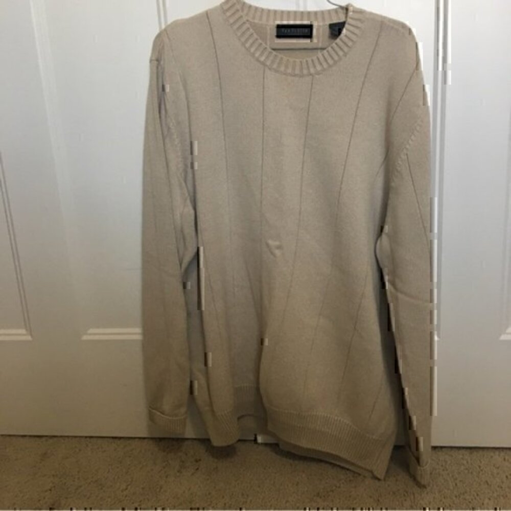 Mens size large tan Van Heusen sweater